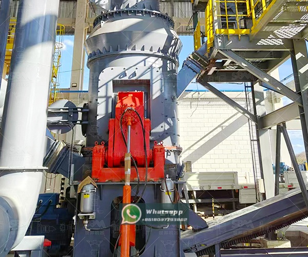 An industrial installation of an LM Vertical Grinding Mill in a mineral processing plant