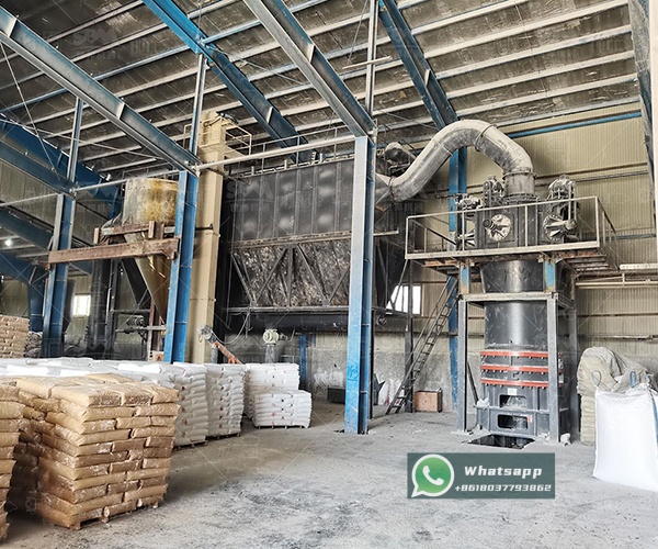 Industrial installation of a Zenith LUM Ultrafine Vertical Mill in a mineral processing plant