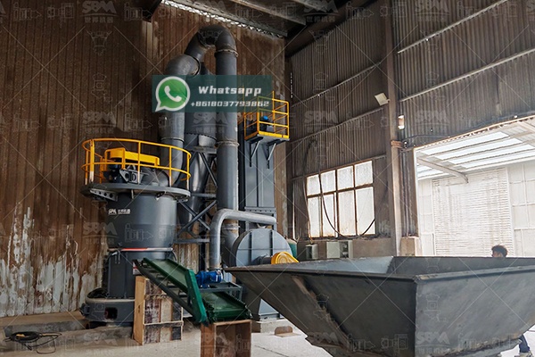 Iron ore pellets bound with bentonite on a production line