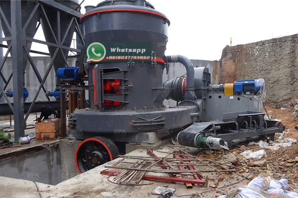 Complete grinding mill installation in an industrial mineral processing facility