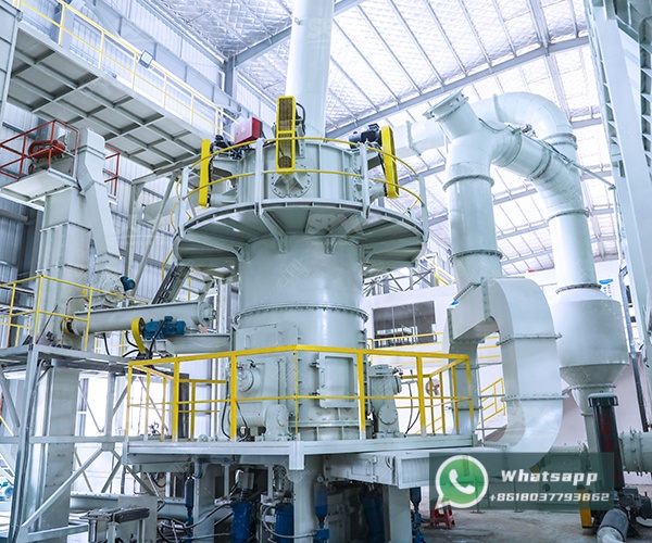 Cutaway illustration of a complete ultrafine grinding mill system highlighting the classifier location at the top