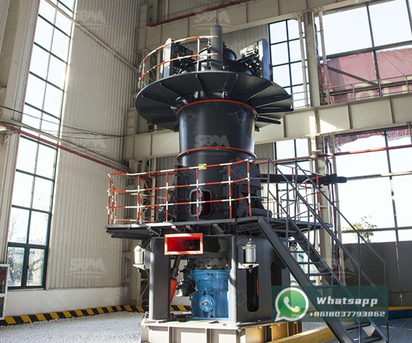 Diagram showing internal components of a Raymond Mill including grinding rollers, grinding ring, and classifier system