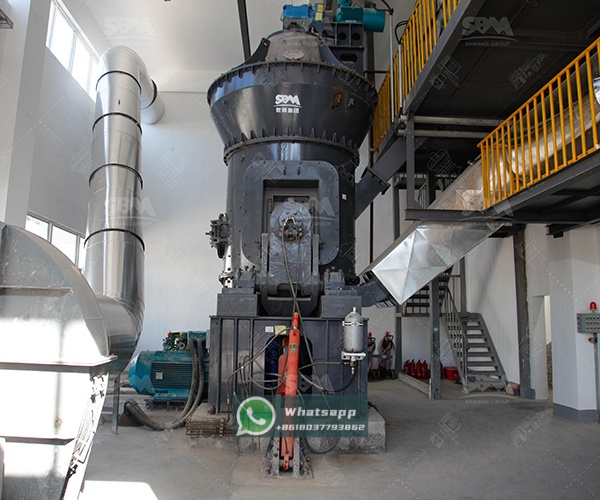 Photograph of a large-scale industrial Vertical Roller Mill installation in a modern plant