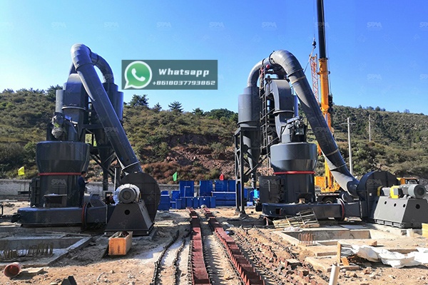 Potash mining and processing facility showing raw material extraction