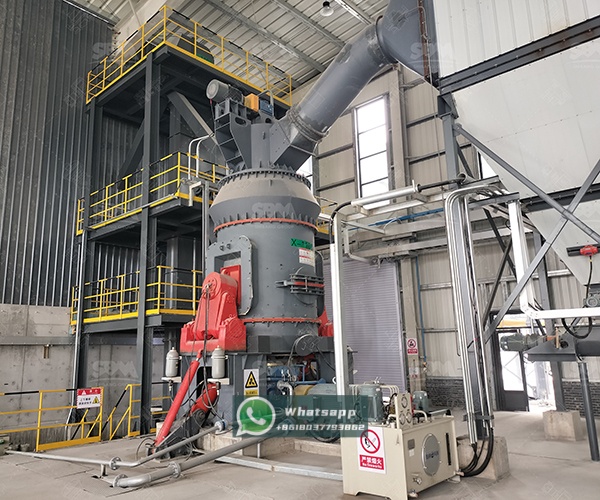 Shanghai Zenith's LUM Ultrafine Vertical Mill installed in an industrial setting