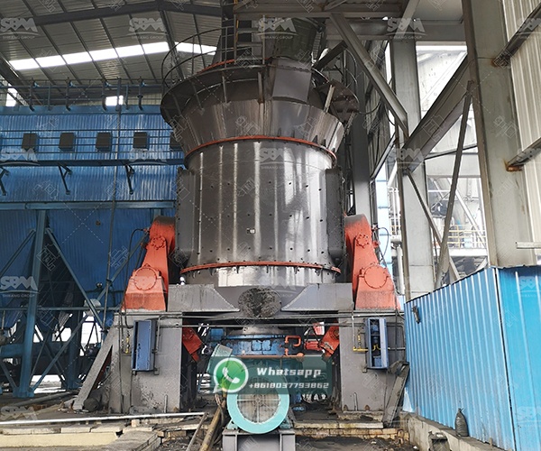 LM Vertical Grinding Mill in operation processing brittle materials