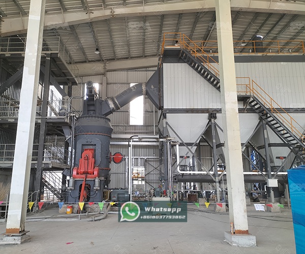 LM Vertical Grinding Mill in operation showing compact design and efficient material processing