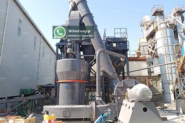 A complete mineral grinding plant layout showing integrated equipment from crushing to packaging.