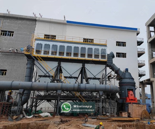 Installation of a Shanghai Zenith LM Vertical Grinding Mill in an industrial mineral processing plant