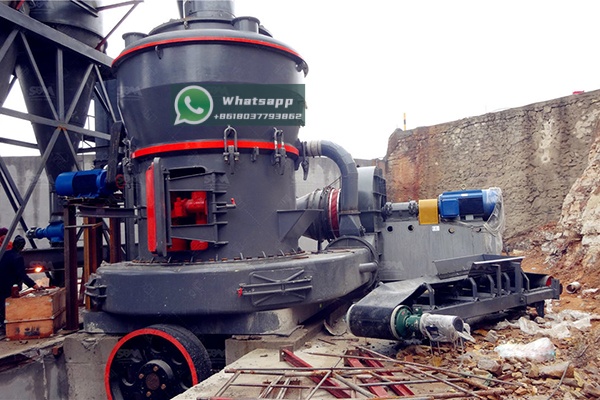 Installation view of a Zenith MTW Trapezium Grinding Mill in an industrial mineral processing plant.