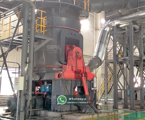 Shanghai Zenith LM Vertical Grinding Mill installed in an industrial plant, showing its compact vertical structure.