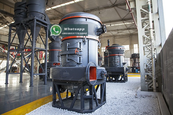 Close-up view of finely ground basalt powder at 150 mesh fineness, suitable for cement production.