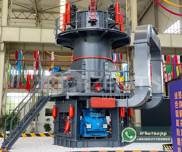 Dolomite grinding process flow: crusher, mill, classifier, and product storage