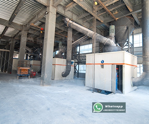XZM221 Ultrafine Grinding Mill producing fine basalt powder for water treatment applications