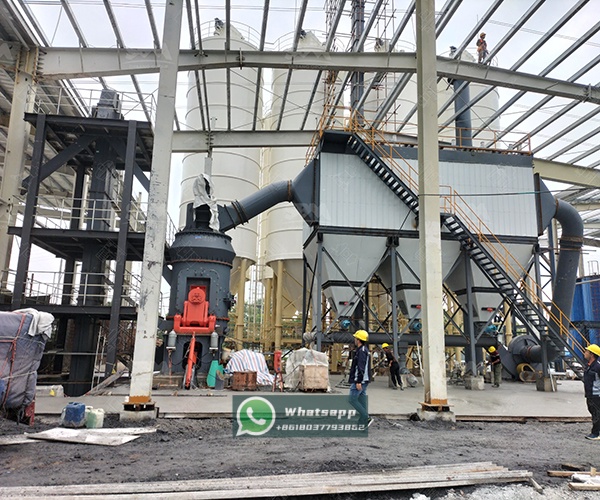 LM190K Vertical Grinding Mill installed at a mineral processing plant, showcasing its compact and integrated design