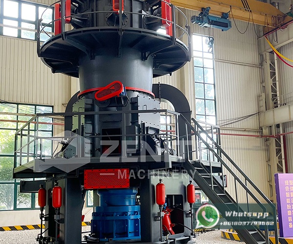 Petroleum coke grinding process flow diagram showing crusher, mill, classifier, and dust collector